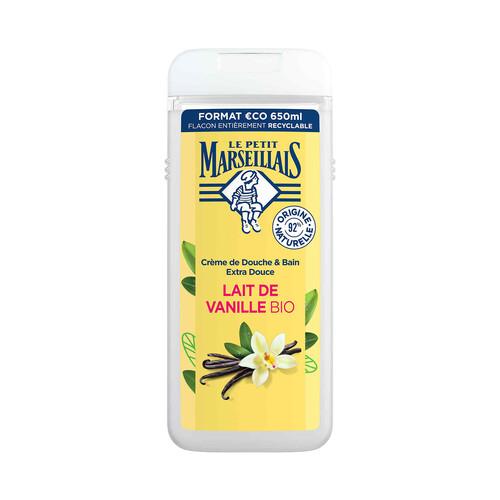 LE PETIT MARSEILIAIS Gel hidratante y nutritivo para baño o ducha, con textura crema y leche de vainilla bio LE PETIT MARSEILIALS 650 ml