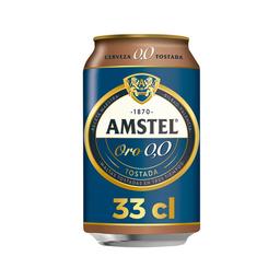AMSTEL ORO Cerveza sin alcohol 0,0 % tostada 33 cl