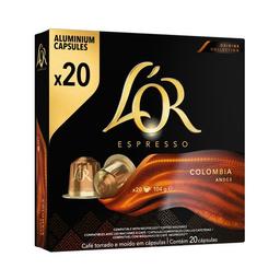 L'OR ESPRESSO Café en cápsulas Colombia 20 uds