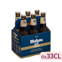 Cerveza 0,0% sin alcohol tostada Mahou