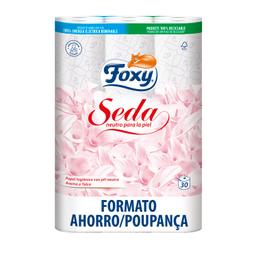 Papel higiénico 3 capas Seda Foxy 30 rollos