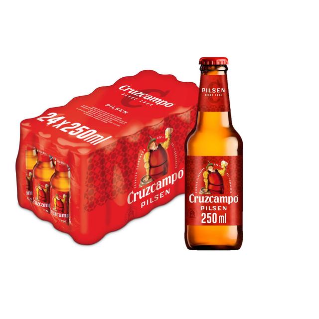 Cerveza Cruzcampo Pilsen pack de 24 botellas de 25 cl