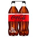 Refresco de cola zero Coca-Cola botella 2 x 1.25 l