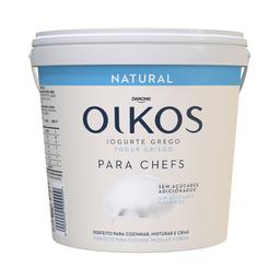 OIKOS Yogur griego natural sin azúcares añadios, especial para cocinar y mezcla de Danone 900 g
