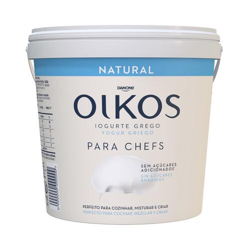 OIKOS Yogur griego natural sin azúcares añadios, especial para cocinar y mezcla de Danone 900 g