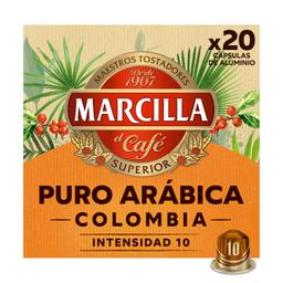 Café en cápsulas Colombia Marcilla compatible con Nespresso 20 ud
