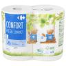 Papel higiénico triple rollo de 2 capas Carrefour 4 rollos