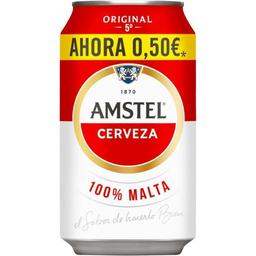 Cerveza amstel, lata 33 cl