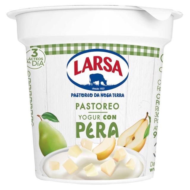 Yogur con pera larsa, tarrina 125 g