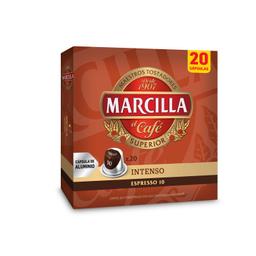 Café intenso en cápsulas Marcilla compatible con Nespresso 20 unidades de 5,2 g