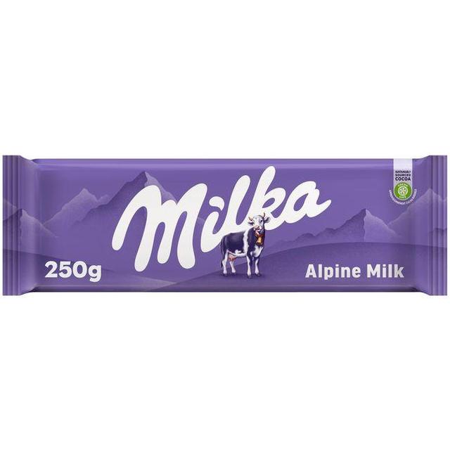 Chocolate con leche milka, tableta 250 gr