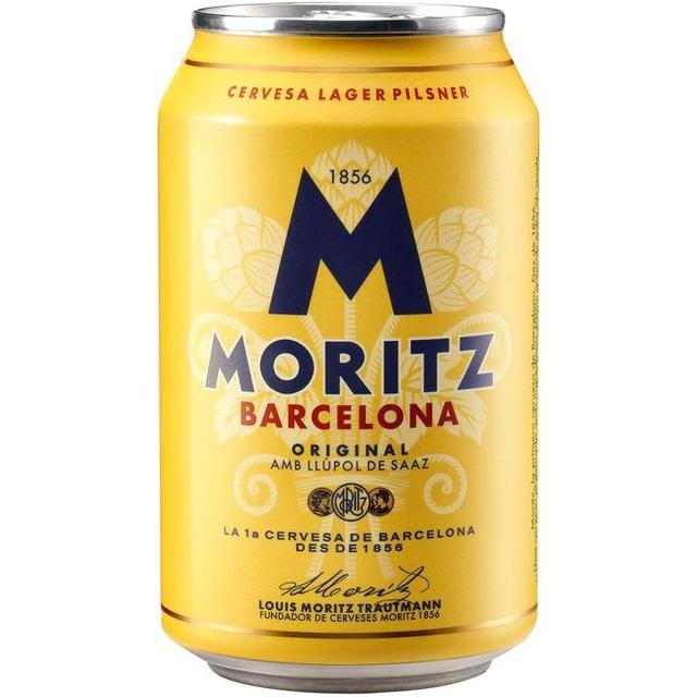 Cerveza moritz, lata 33 cl