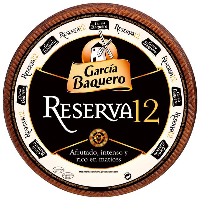 Queso curado reserva 12 g. baquero, al corte, compra mínima 250 g