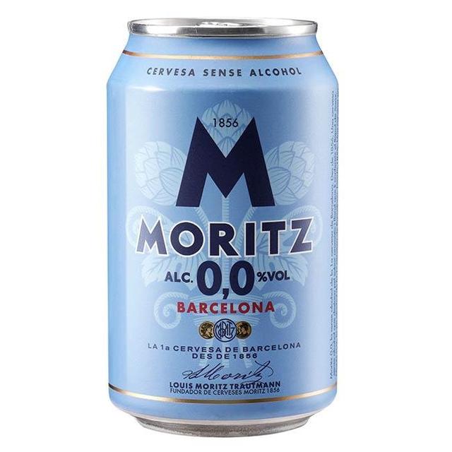 Cerveza 0,0 moritz, lata 33 cl