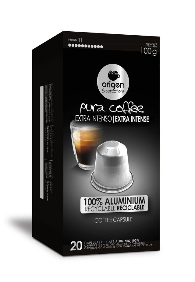 Café extra intenso intensidad 11 Origen&Sensations 20 cápsulas