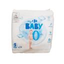 Pañales Carrefour Baby 0% Talla 5 (11-25 kg) 24 ud