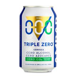 Cerveza triple zero Ambar lata 33 cl