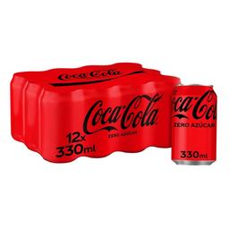 COCA COLA ZERO Refresco de cola Zero azúcar pack 12 uds. x 33 cl