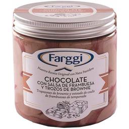 Chocolate salsa frambuesa brownie farggi, tarro 390 g