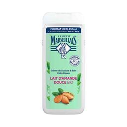 LE PETIT MARSEILIAIS Gel hidratante y nutritivo para baño o ducha, con textura crema y leche de almendras bio LE PETIT MARSEILIALS 650 ml