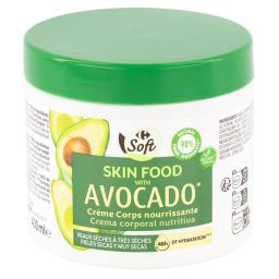Crema nutritiva corporal con aceite de aguacate Soft Carrefour 400 ml