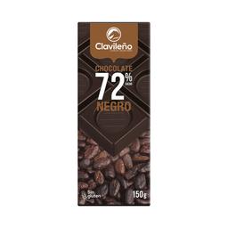 CLAVILEÑO Chocolate extrafino puro 72% cacao 150 g