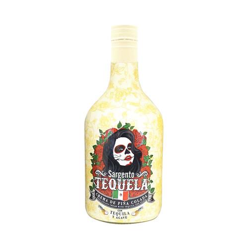 SARGENTO TEQUELA Crema de licor de piña colada con tequila y Agave SARGENTO TEQUELA botella de 70 cl