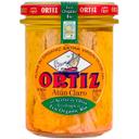 Atún claro en aceite oliva ecológico ortiz, frasco 220 g