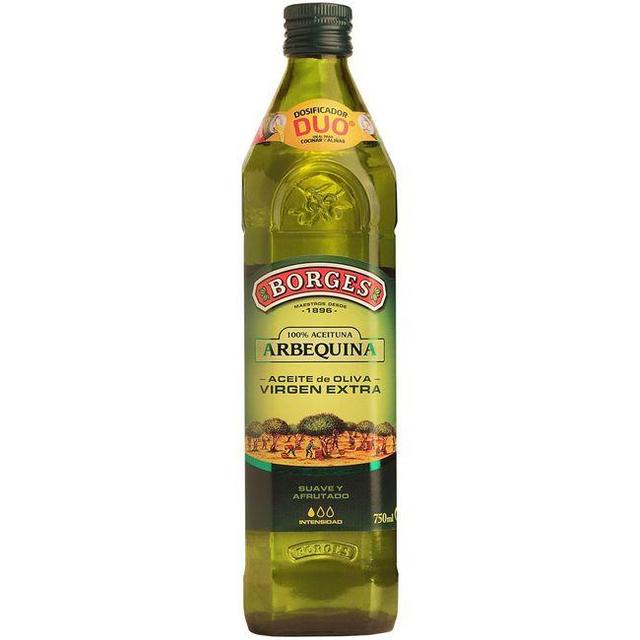 Aceite de oliva virgen extra arbequina borges, botella 75 cl