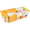 Yogur con fresas-albaricoque-pera-mora eroski, pack 8x125 g