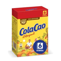 Cacao soluble en sobres ColaCao Original pack 6 unidades de 18 g