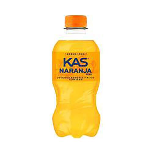 KAS Zero Refresco de naranja sin azúcar botella 33 cl