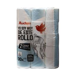 PRODUCTO ALCAMPO Papel higiénico compacto de doble capa con certificado Ecolabel 30 uds