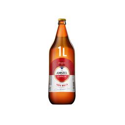 AMSTEL 100% malta Cerveza Pilsener botella de 1 l