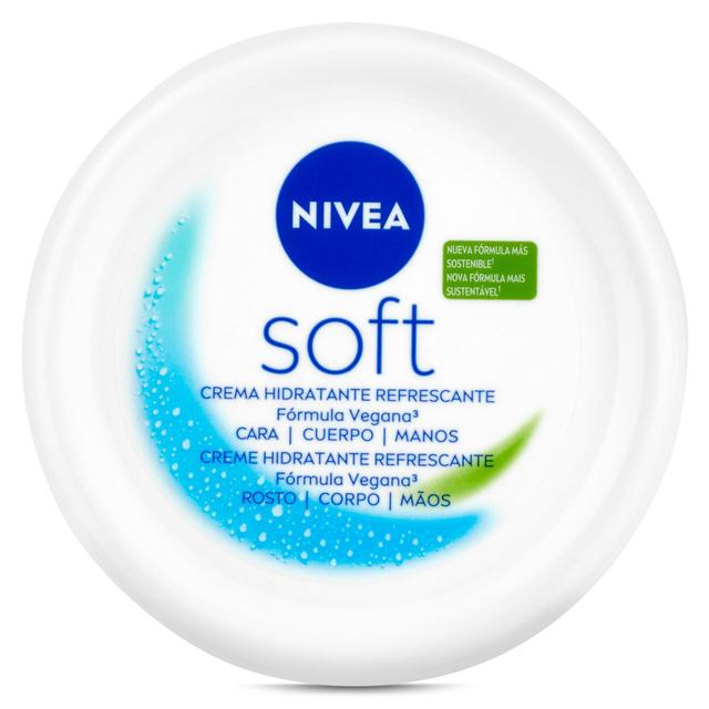 Crema hidratante refrescante Nivea soft frasco 200 ml