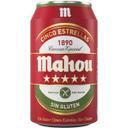 Cerveza sin gluten Mahou 5 estrellas lata 33cl