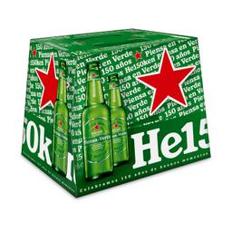 Cerveza rubia Heineken Lager pack 12 botellas 25 cl