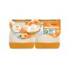 Yogur frutas con melocotón Extra Carrefour sin gluten pack de 2 unidades de 125 g