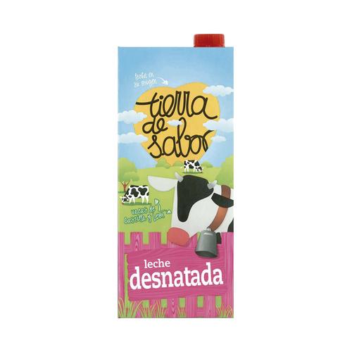 TIERRA DE SABOR Leche desnatada de vaca 1 l