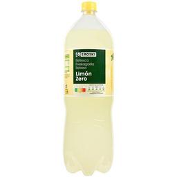 Refresco de limón zero eroski, botella 2 litros