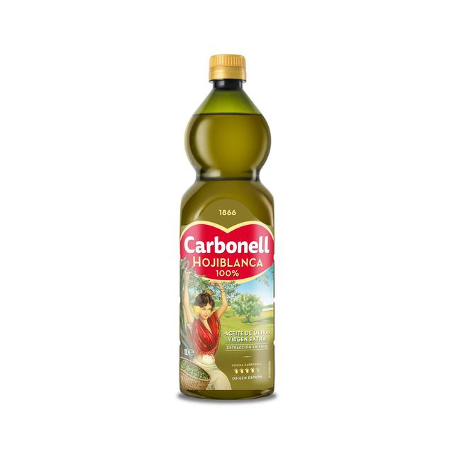 Aceite oliva virgen extra hojiblanca carbonell, botella 1 litro