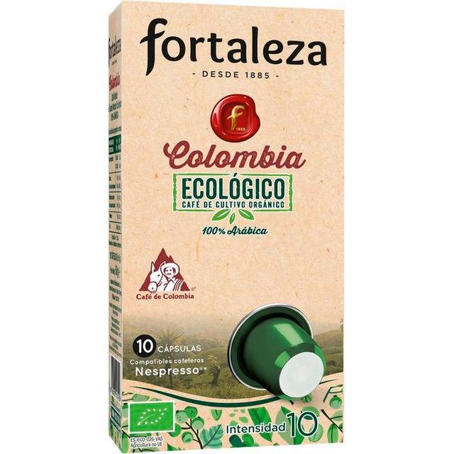 Café ecológico compatible nespresso fortaleza, caja 10 uds