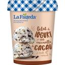 Helado yogur con copos al cacao la fageda, 500 ml