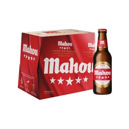 Cerveza Mahou 5 Estrellas especial pack de 12 botellas de 25 cl