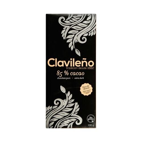 CLAVILEÑO Chocolate negro 85% 100 g