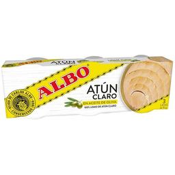 Atún claro en aceite de oliva albo, pack 3x92 g