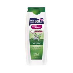 HIDRO GENESSE Gel de baño o ducha relajante y depurativo, sin parabenes y con flor de romero 800 ml