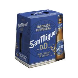 SAN MIGUEL Cervezas sin alcohol 0% Pack 6 uds. x 25 cl