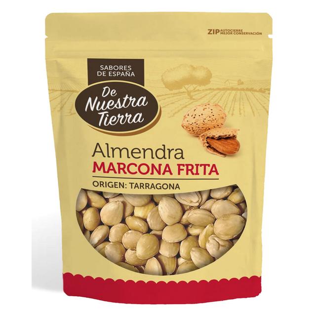 Almendra marcona frita y salada De Nuestra Tierra doy pack 90 g