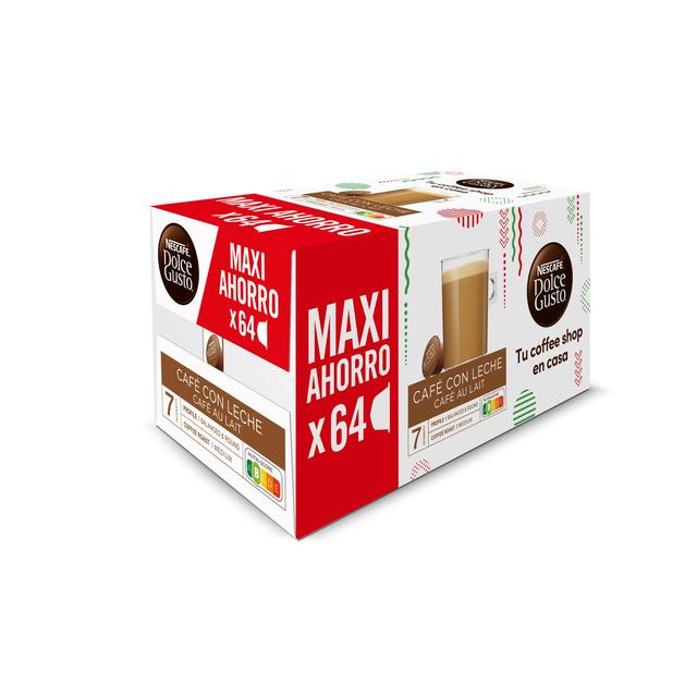 Café con leche en cápsulas Nescafé Dolce Gusto 64 ud